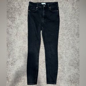 Zara Black High Rise Skinny Jeans